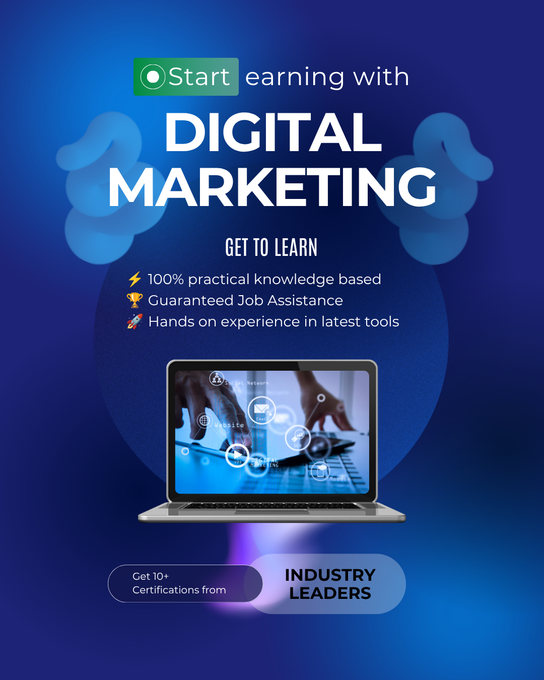 White and Blue Professional Digital Marketing Instagram Post (1)